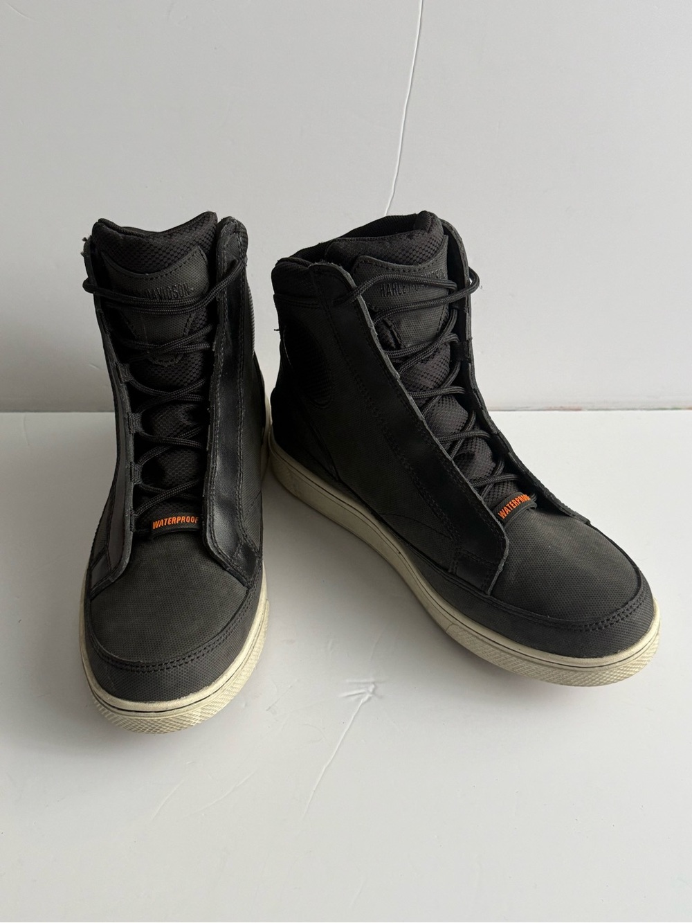 HARLEY-DAVIDSON FOOTWEAR Women Vardon Boot Size 7.5 Black Waterproof Motorcycle
